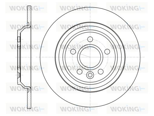 WOKING Тормозной диск D61045.00