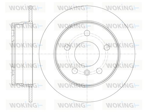 WOKING Тормозной диск D61065.00