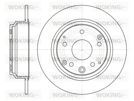 WOKING Тормозной диск D61090.00