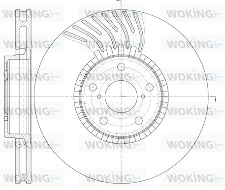 WOKING Тормозной диск D61179.10