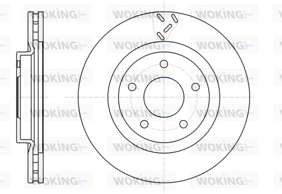 WOKING Тормозной диск D61200.10