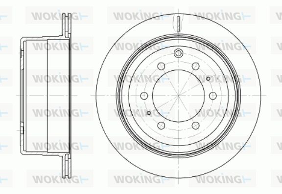 WOKING Тормозной диск D61256.10