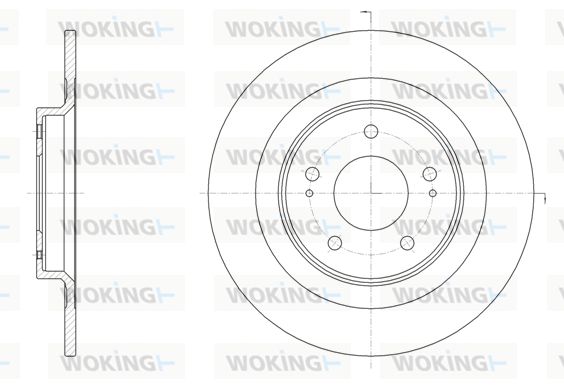 WOKING Тормозной диск D61528.00