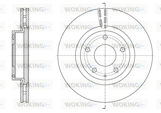 WOKING Тормозной диск D61574.10