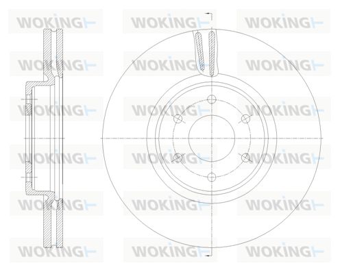 WOKING Тормозной диск D62136.10