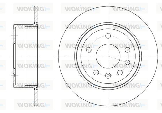 WOKING Тормозной диск D6249.00