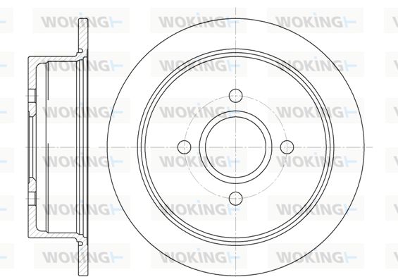 WOKING Тормозной диск D6250.00