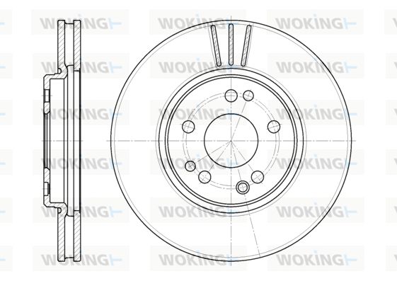 WOKING Тормозной диск D6344.10