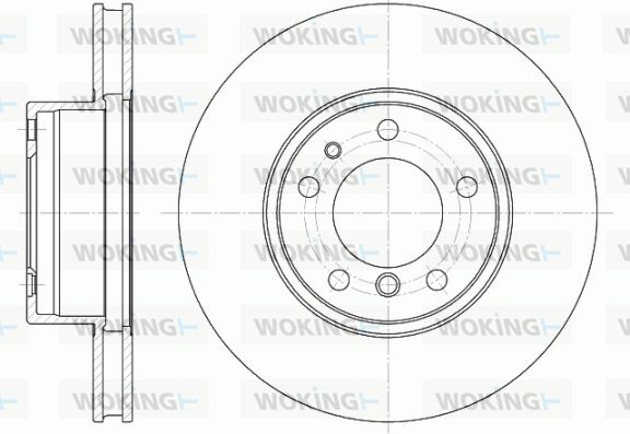 WOKING Тормозной диск D6349.10