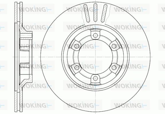 WOKING Тормозной диск D6459.10