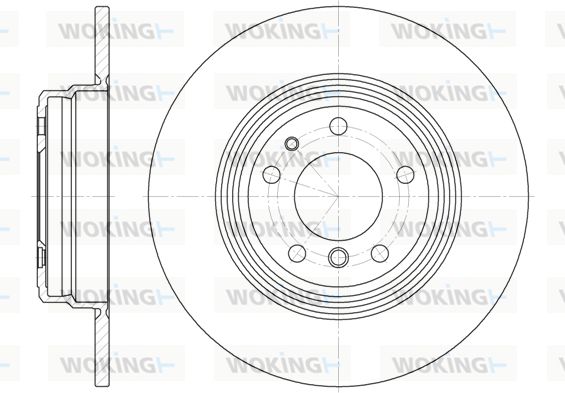 WOKING Тормозной диск D6510.00