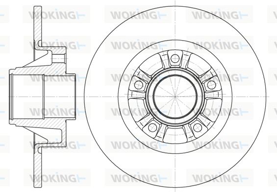 WOKING Тормозной диск D6733.00