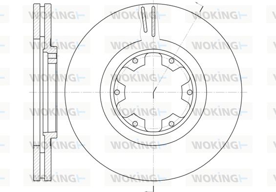 WOKING Тормозной диск D6899.10