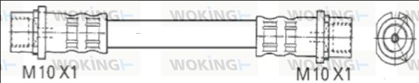 WOKING Pidurivoolik G1900.76