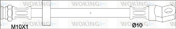 WOKING Pidurivoolik G1904.02