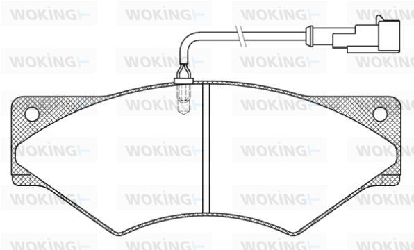 WOKING Piduriklotsi komplekt,ketaspidur JSA 5363.41