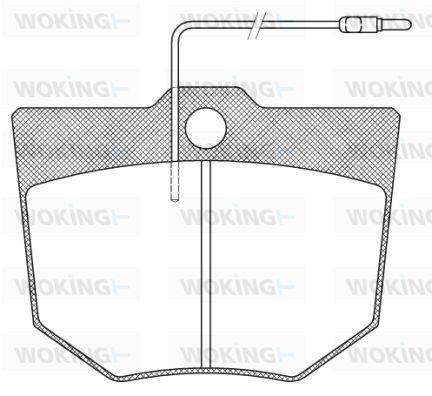 WOKING Piduriklotsi komplekt,ketaspidur JSA 910326