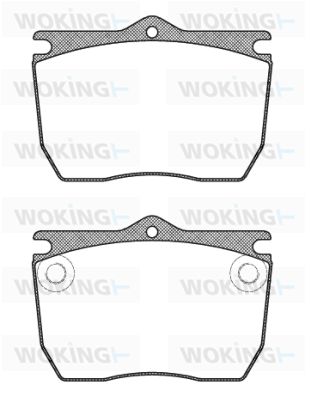 WOKING Комплект тормозных колодок, дисковый тормоз JSA 9243.20