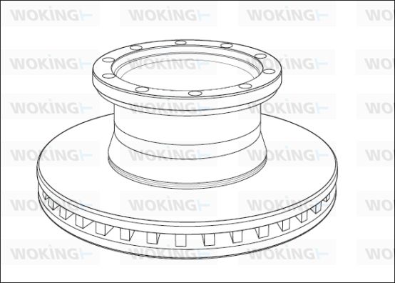 WOKING Тормозной диск NSA1011.20