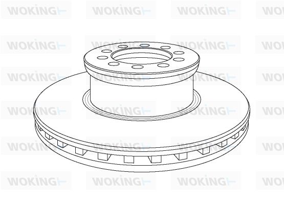 WOKING Тормозной диск NSA1053.20