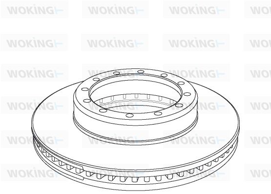 WOKING Тормозной диск NSA1073.20