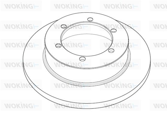 WOKING Тормозной диск NSA1191.10