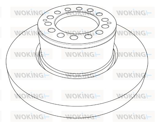 WOKING Тормозной диск NSA1205.10