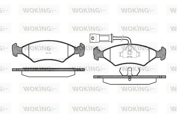 WOKING Комплект тормозных колодок, дисковый тормоз P0193.22