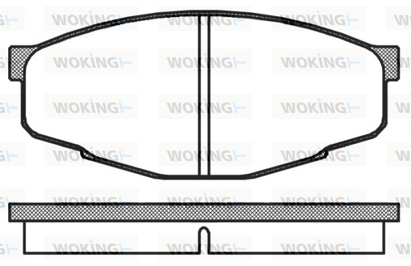 WOKING Piduriklotsi komplekt,ketaspidur P0333.10