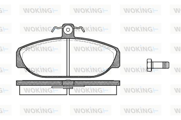 WOKING Piduriklotsi komplekt,ketaspidur P0563.10