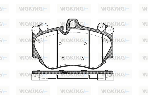 WOKING Piduriklotsi komplekt,ketaspidur P10403.00