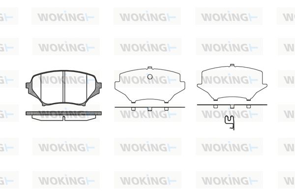 WOKING Piduriklotsi komplekt,ketaspidur P10893.01