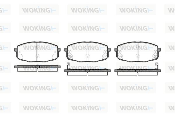 WOKING Piduriklotsi komplekt,ketaspidur P11383.02