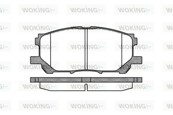 WOKING Piduriklotsi komplekt,ketaspidur P11393.00