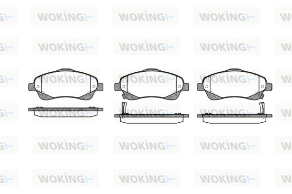 WOKING Piduriklotsi komplekt,ketaspidur P11463.02