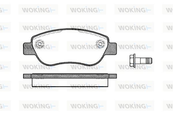 WOKING Комплект тормозных колодок, дисковый тормоз P11693.00