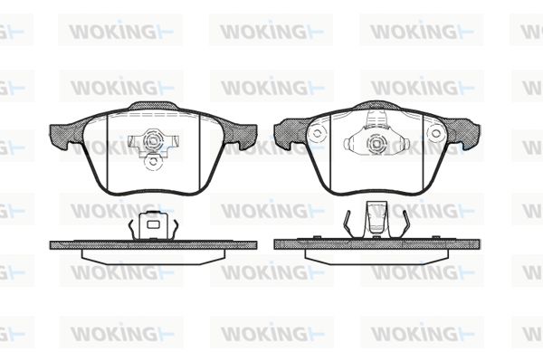 WOKING Piduriklotsi komplekt,ketaspidur P11703.00