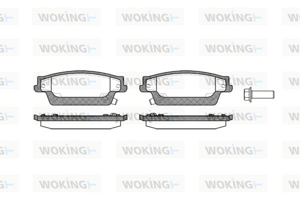 WOKING Piduriklotsi komplekt,ketaspidur P11873.04