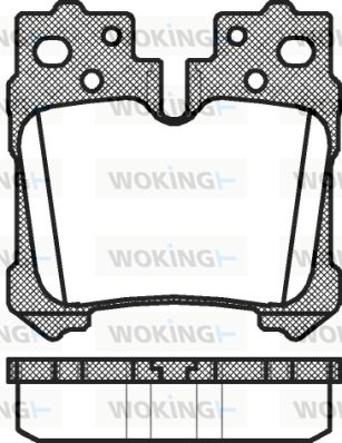 WOKING Piduriklotsi komplekt,ketaspidur P12213.00