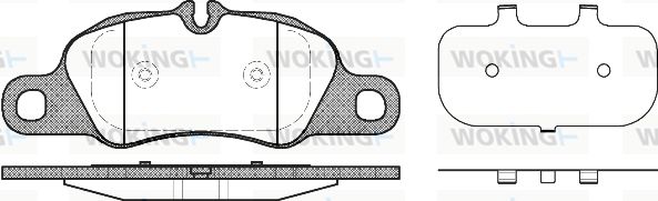 WOKING Piduriklotsi komplekt,ketaspidur P12663.00