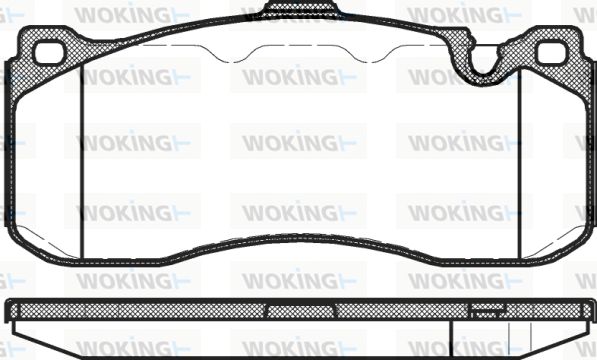 WOKING Piduriklotsi komplekt,ketaspidur P12803.00