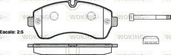 WOKING Piduriklotsi komplekt,ketaspidur P13433.00