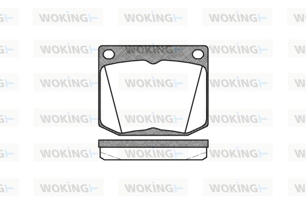 WOKING Piduriklotsi komplekt,ketaspidur P1383.30