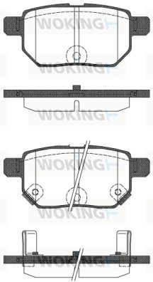 WOKING Комплект тормозных колодок, дисковый тормоз P13863.22