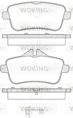 WOKING Piduriklotsi komplekt,ketaspidur P14033.00