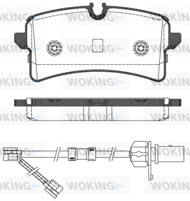 WOKING Piduriklotsi komplekt,ketaspidur P14053.02