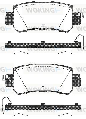 WOKING Piduriklotsi komplekt,ketaspidur P14073.00