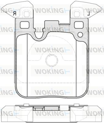 WOKING Piduriklotsi komplekt,ketaspidur P14393.00