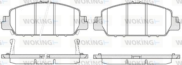 WOKING Piduriklotsi komplekt,ketaspidur P14483.02