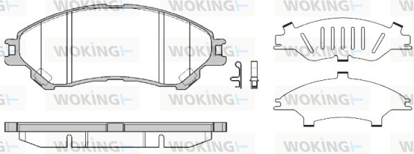 WOKING Piduriklotsi komplekt,ketaspidur P14893.02